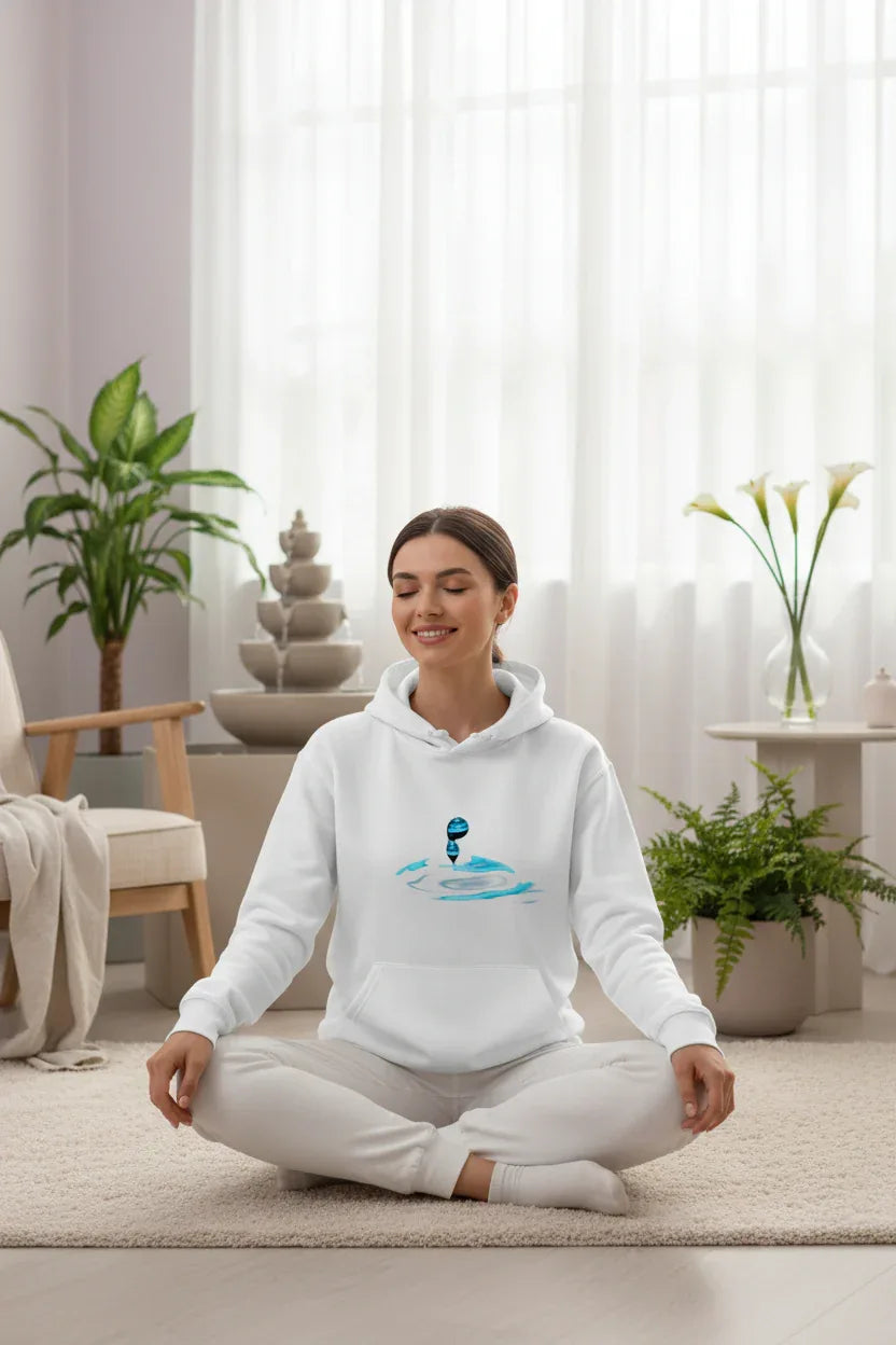 Premium Bio-Hoodie Wassertropfen | 85% Organic Cotton - Velano