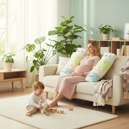 Bio-Schwangerschaftskissen 25x80cm | Baumwollfüllung