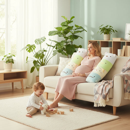 Bio-Schwangerschaftskissen 25x80cm | Baumwollfüllung