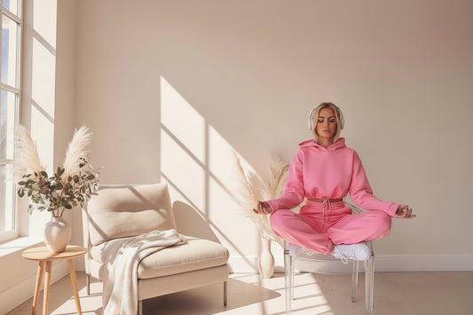 Lässiger, chicker Jogginganzug in Pastellfarben