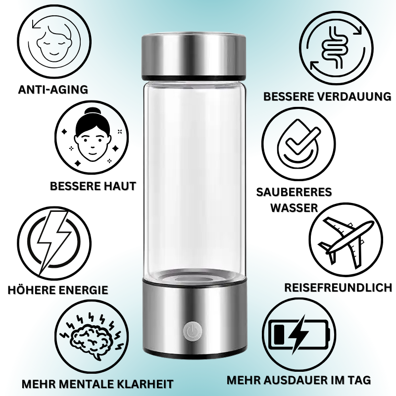 Die Wasserstoff Wasserflasche für bessere Gesundheit & mehr Energie ''HydroVive'' - das Original
